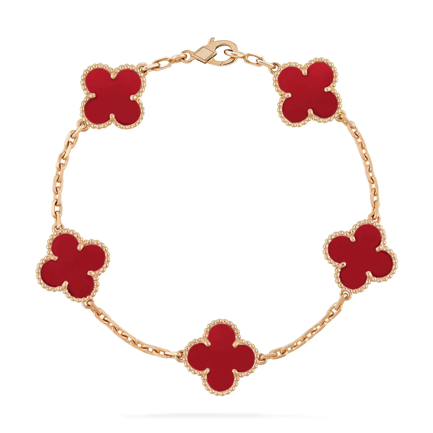 [LuckyStar]CLOVER 5 MOTIVE ROTER ACHAT ARMBAND 