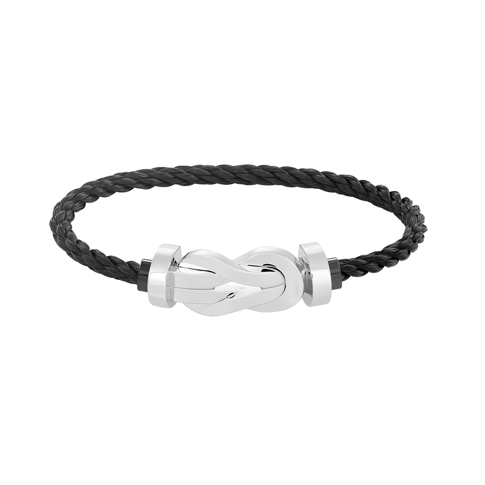 [LuckyStar]Chance Großes Armband mit 8-stelliger Schnalle, ohne Diamanten, Silber