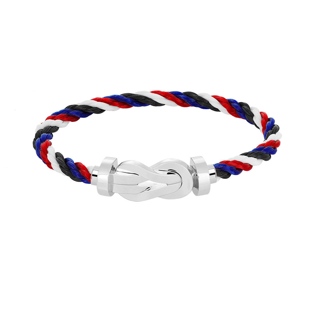 [LuckyStar]Chance Großes Armband mit 8-stelliger Schnalle, ohne Diamanten, Silber