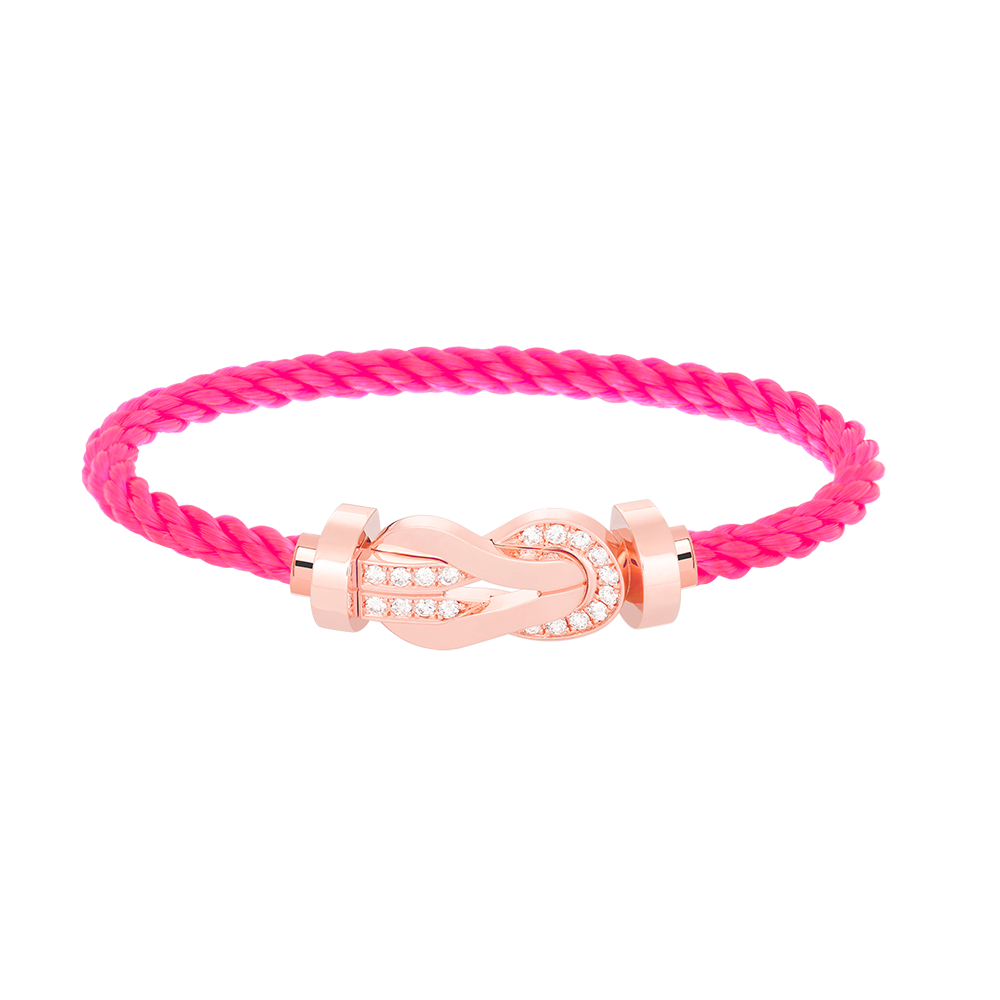 [LuckyStar]Chance großes Armband mit 8-stelliger Schnalle und halbem Diamanten in Roségold