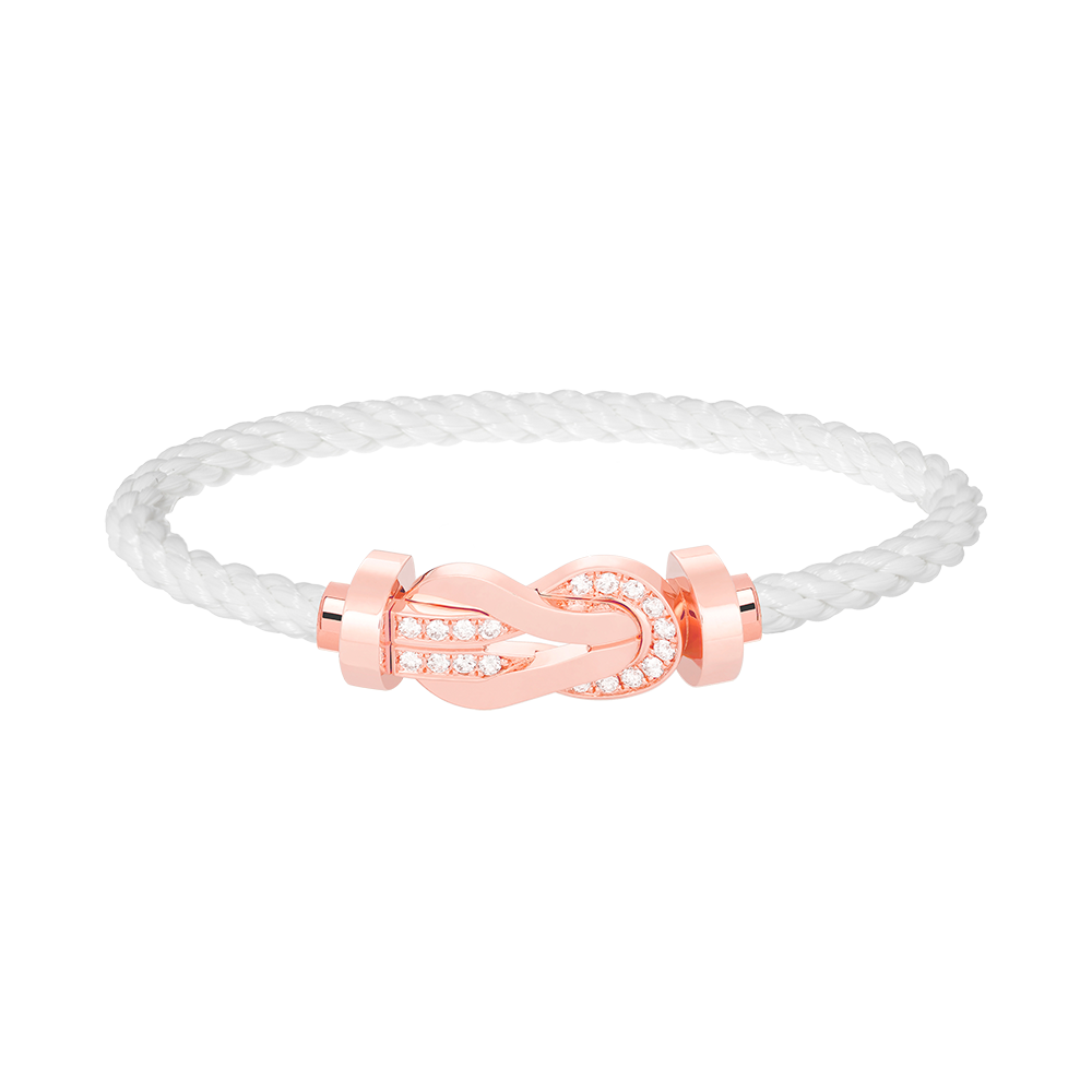 [LuckyStar]Chance großes Armband mit 8-stelliger Schnalle und halbem Diamanten in Roségold