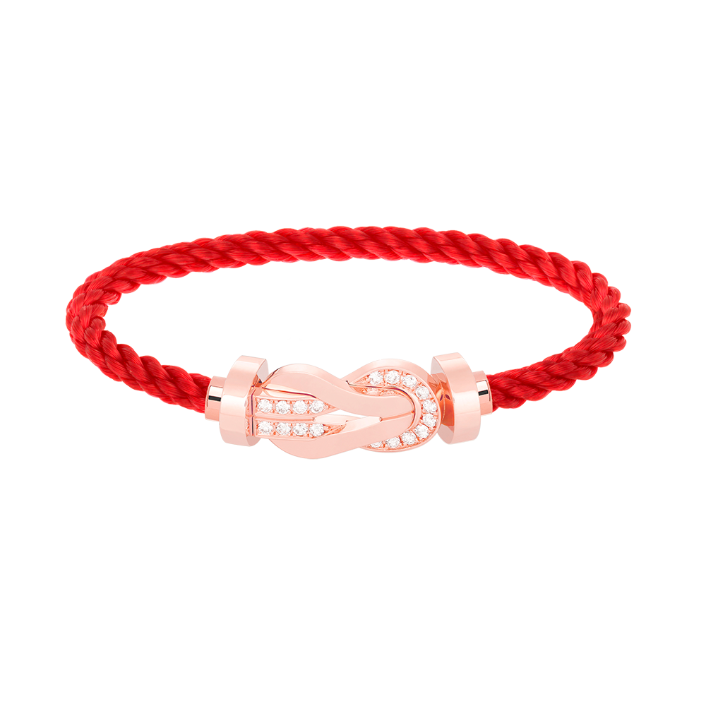 [LuckyStar]Chance großes Armband mit 8-stelliger Schnalle und halbem Diamanten in Roségold