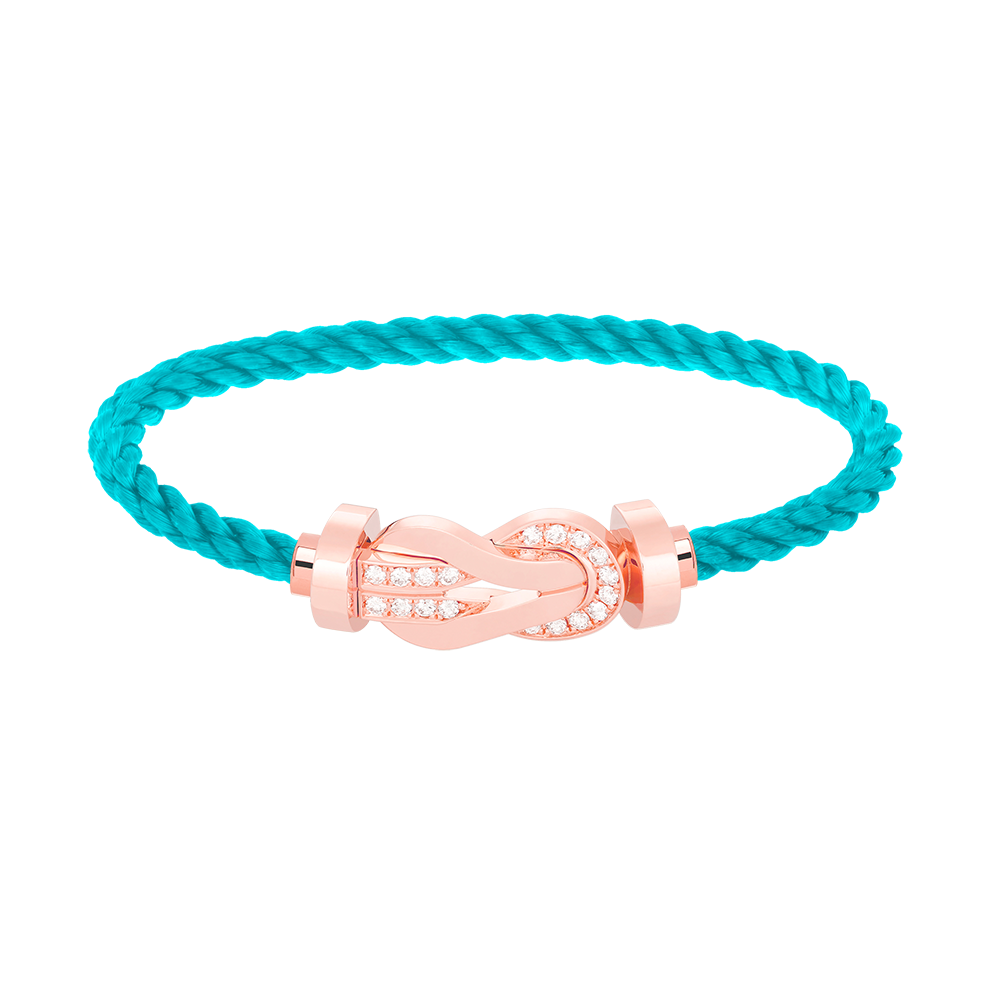 [LuckyStar]Chance großes Armband mit 8-stelliger Schnalle und halbem Diamanten in Roségold