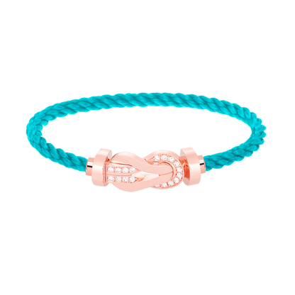 [LuckyStar]Chance großes Armband mit 8-stelliger Schnalle und halbem Diamanten in Roségold