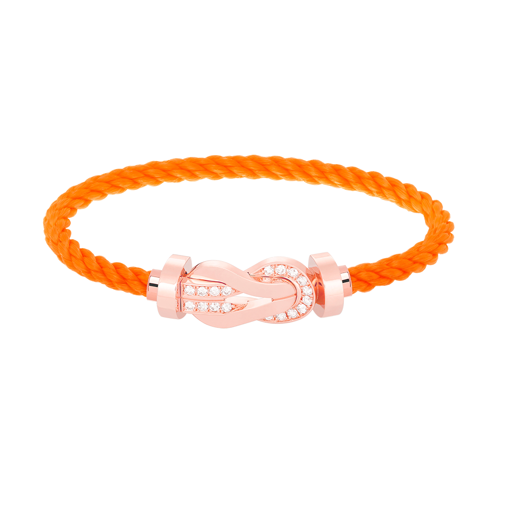 [LuckyStar]Chance großes Armband mit 8-stelliger Schnalle und halbem Diamanten in Roségold