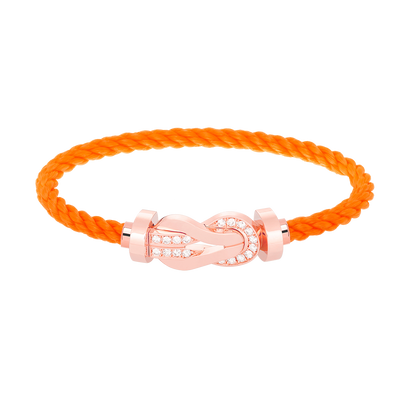 [LuckyStar]Chance großes Armband mit 8-stelliger Schnalle und halbem Diamanten in Roségold