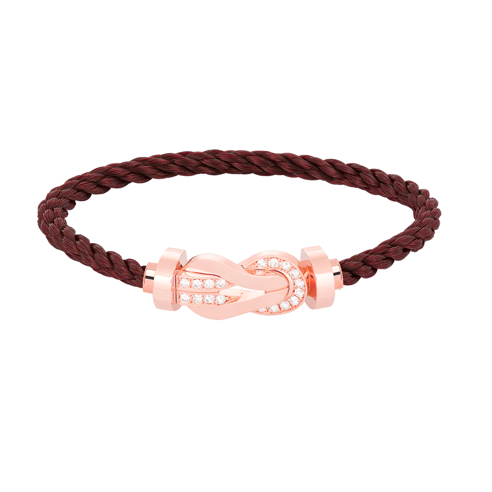 [LuckyStar]Chance großes Armband mit 8-stelliger Schnalle und halbem Diamanten in Roségold