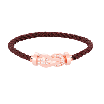 [LuckyStar]Chance großes Armband mit 8-stelliger Schnalle und halbem Diamanten in Roségold