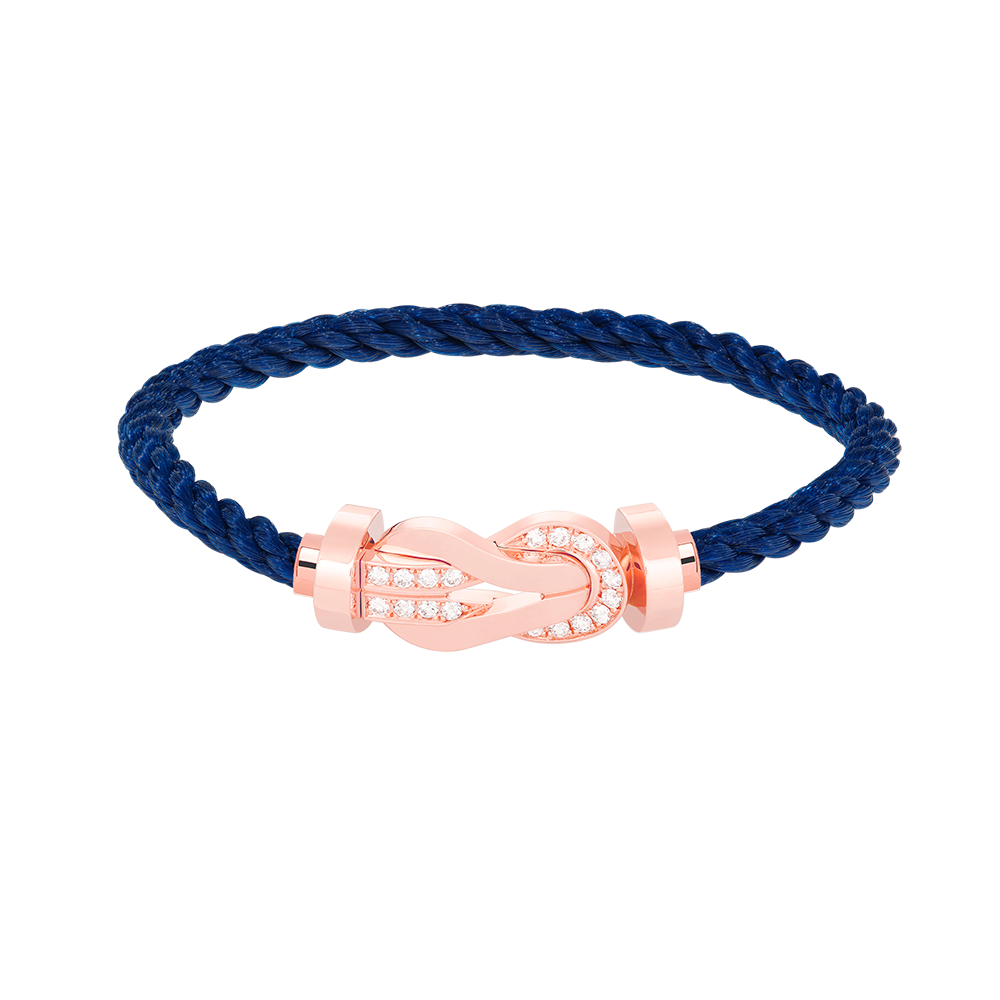 [LuckyStar]Chance großes Armband mit 8-stelliger Schnalle und halbem Diamanten in Roségold