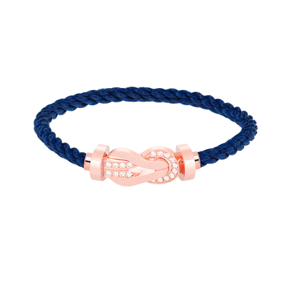 [LuckyStar]Chance großes Armband mit 8-stelliger Schnalle und halbem Diamanten in Roségold