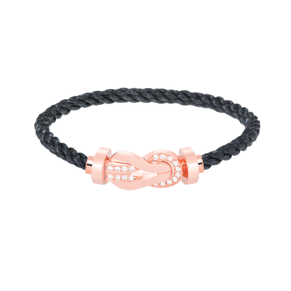[LuckyStar]Chance großes Armband mit 8-stelliger Schnalle und halbem Diamanten in Roségold