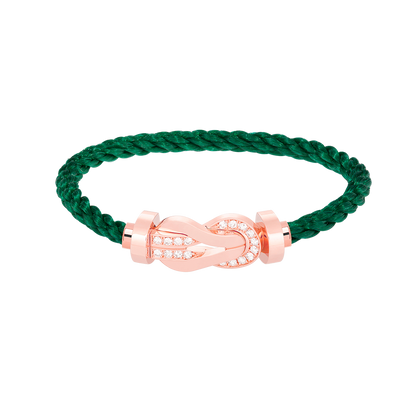 [LuckyStar]Chance großes Armband mit 8-stelliger Schnalle und halbem Diamanten in Roségold