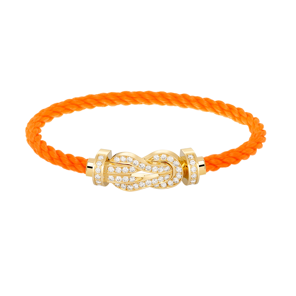 [LuckyStar]CHANCE GROßES 8-FACH-ARMBAND MIT VOLLDIAMEN UND SCHNALLE, GOLD