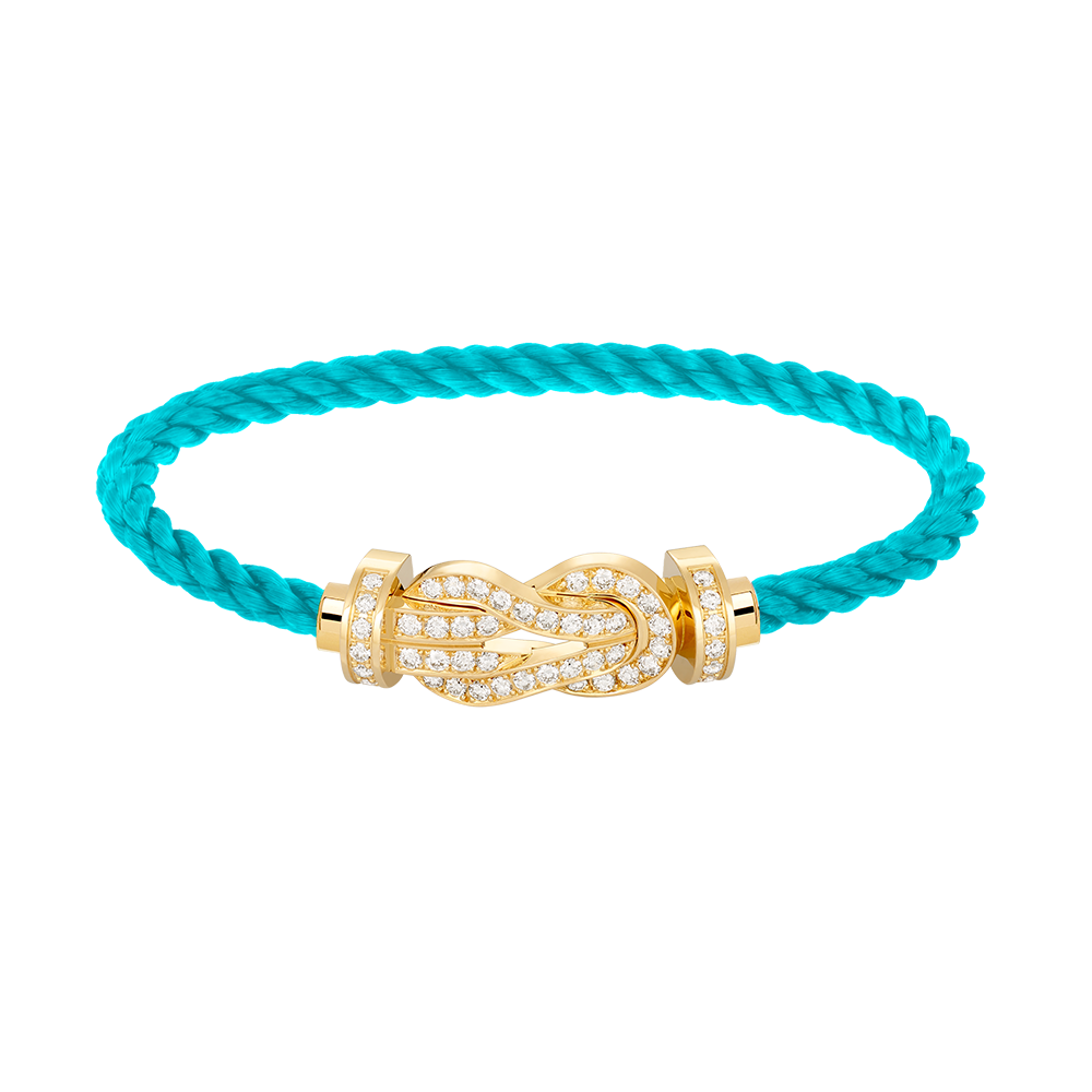 [LuckyStar]CHANCE GROßES 8-FACH-ARMBAND MIT VOLLDIAMEN UND SCHNALLE, GOLD