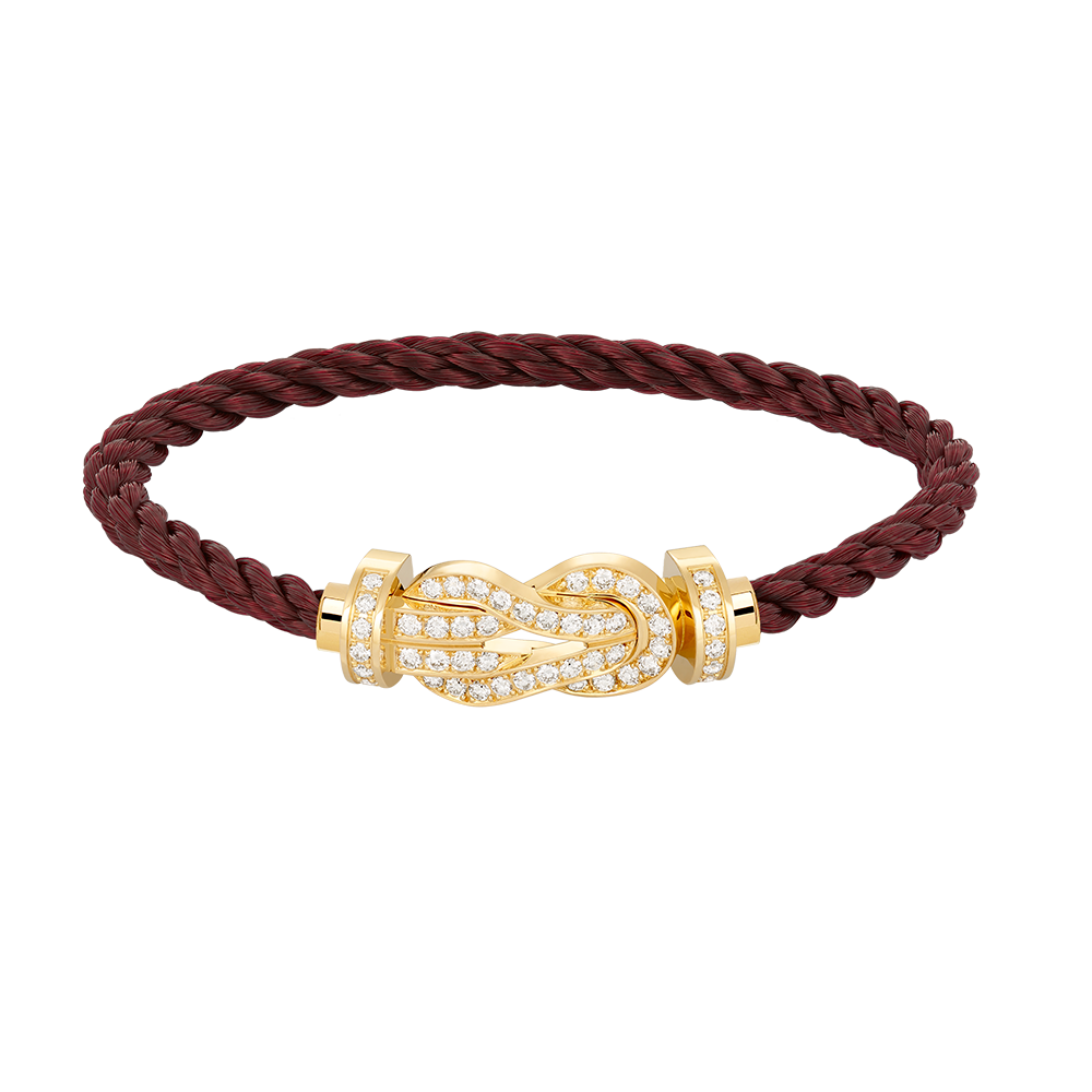 [LuckyStar]CHANCE GROßES 8-FACH-ARMBAND MIT VOLLDIAMEN UND SCHNALLE, GOLD