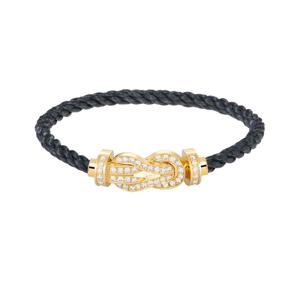 [LuckyStar]CHANCE GROßES 8-FACH-ARMBAND MIT VOLLDIAMEN UND SCHNALLE, GOLD