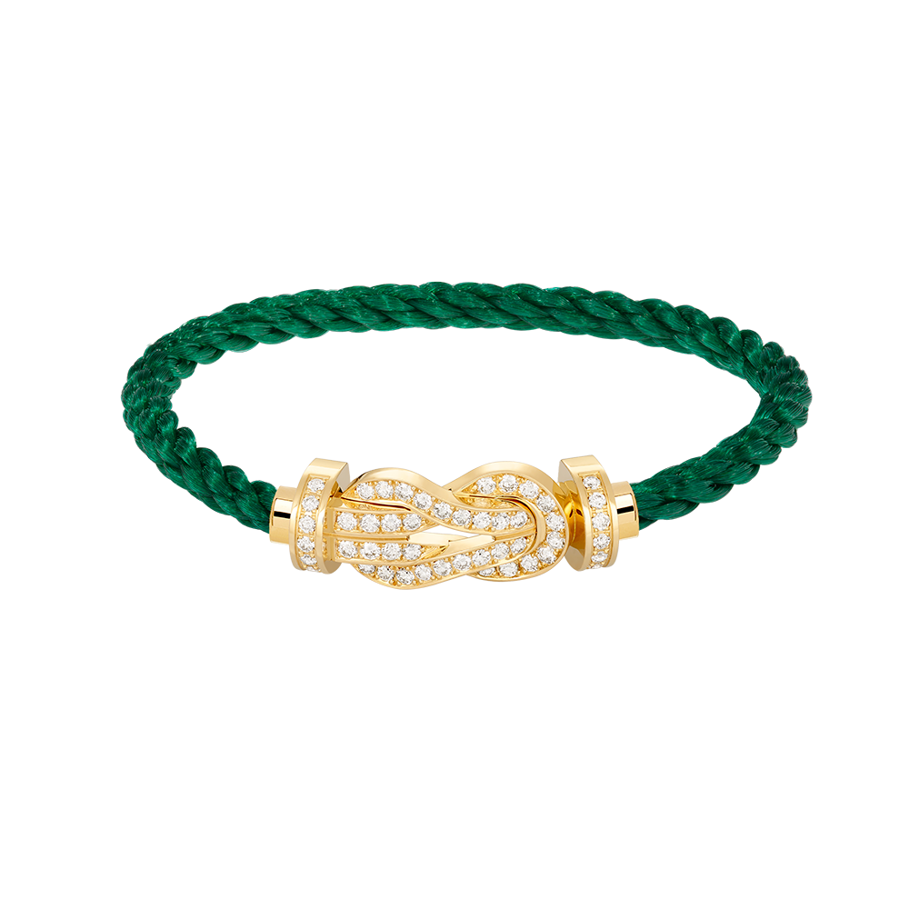 [LuckyStar]CHANCE GROßES 8-FACH-ARMBAND MIT VOLLDIAMEN UND SCHNALLE, GOLD
