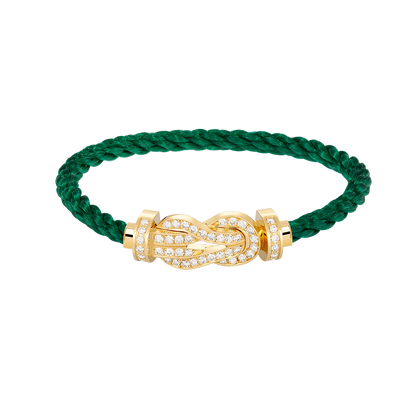[LuckyStar]CHANCE GROßES 8-FACH-ARMBAND MIT VOLLDIAMEN UND SCHNALLE, GOLD