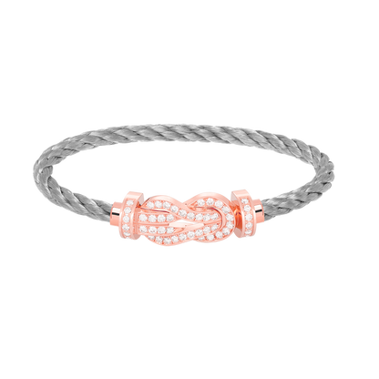 [LuckyStar]Chance großes Armband mit 8-stelliger Schnalle und Diamanten in Roségold