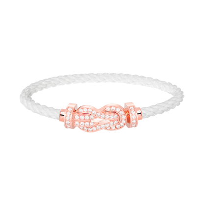 [LuckyStar]Chance großes Armband mit 8-stelliger Schnalle und Diamanten in Roségold