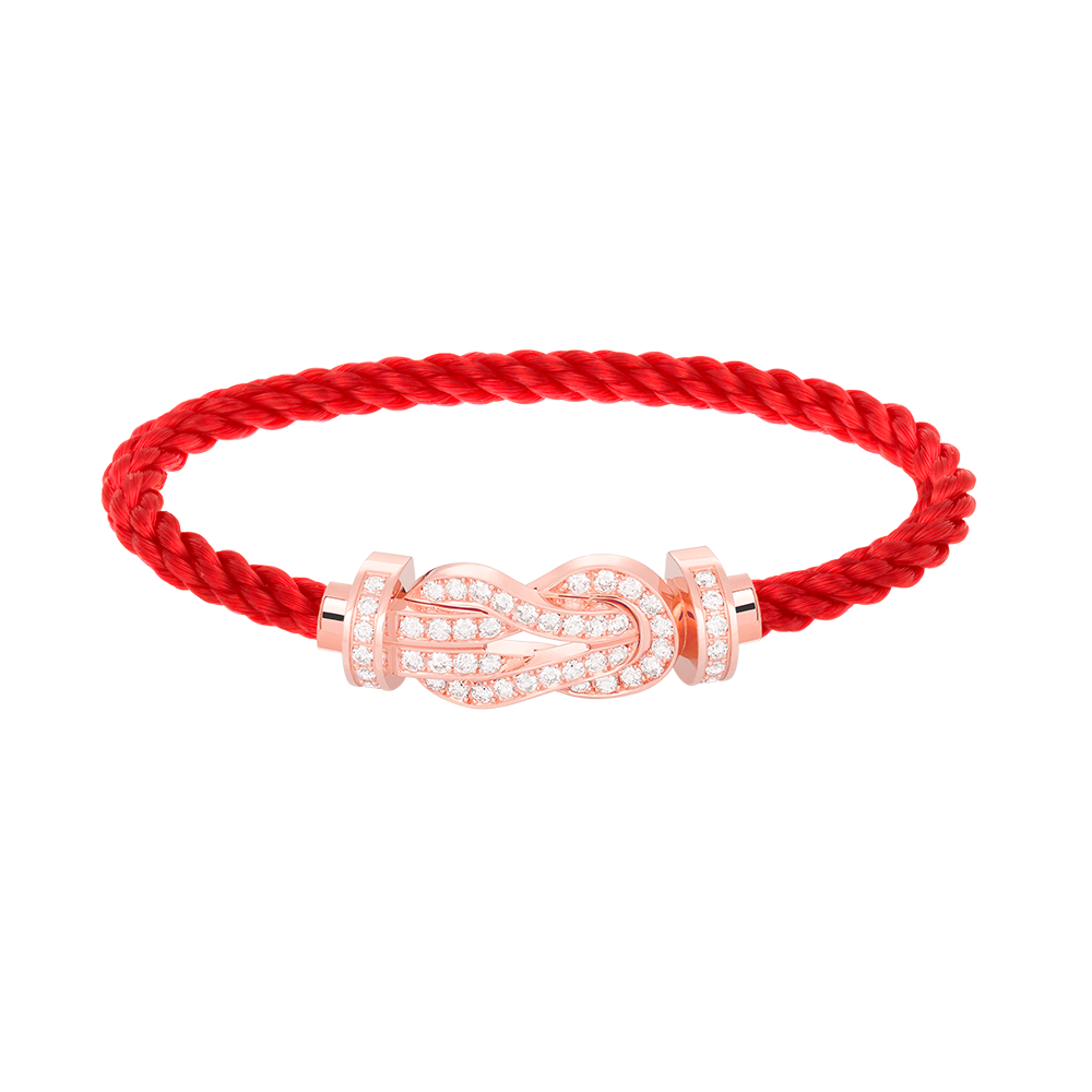 [LuckyStar]Chance großes Armband mit 8-stelliger Schnalle und Diamanten in Roségold