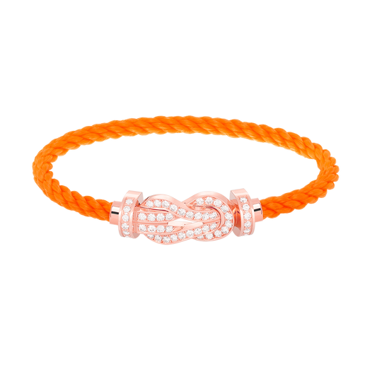 [LuckyStar]Chance großes Armband mit 8-stelliger Schnalle und Diamanten in Roségold