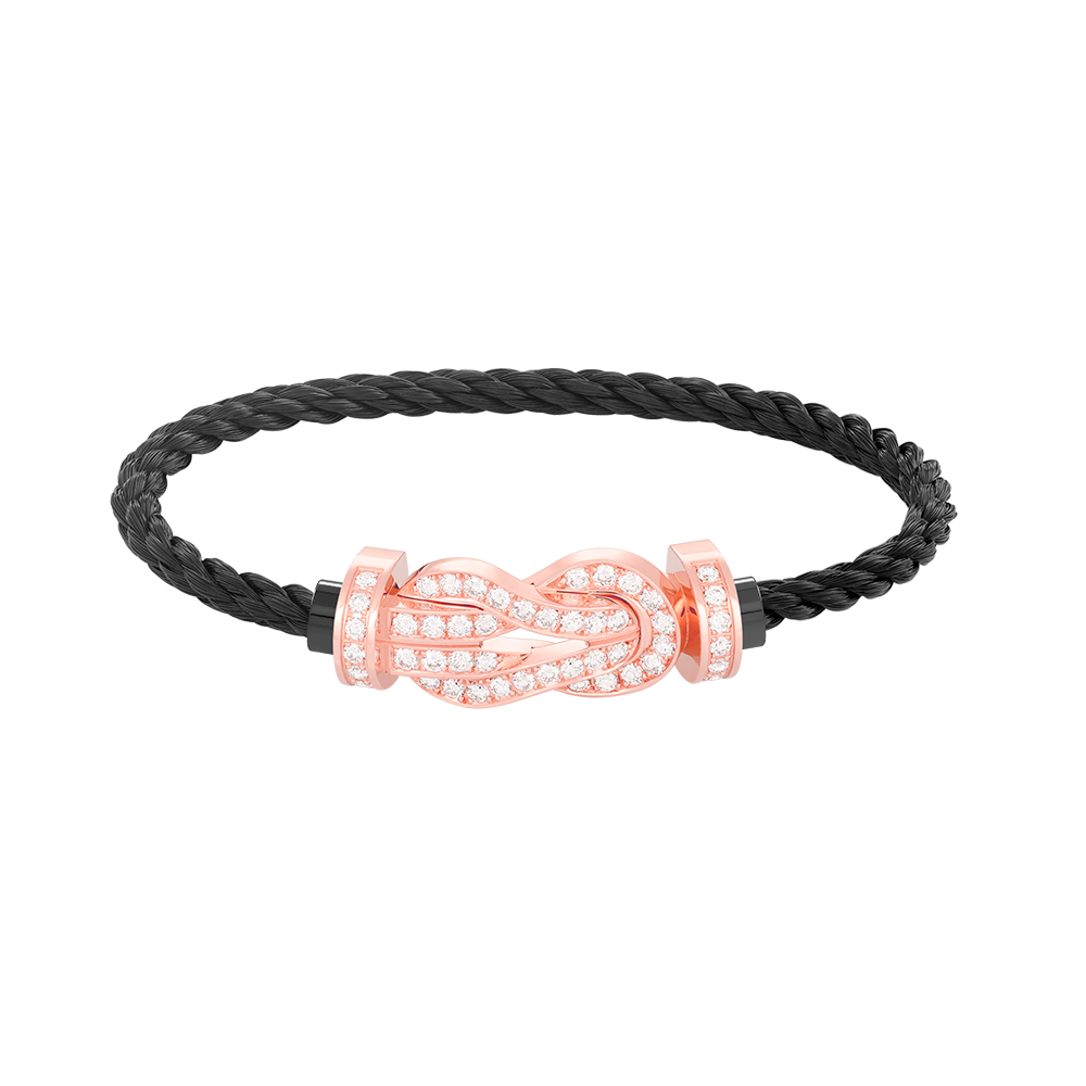 [LuckyStar]Chance großes Armband mit 8-stelliger Schnalle und Diamanten in Roségold