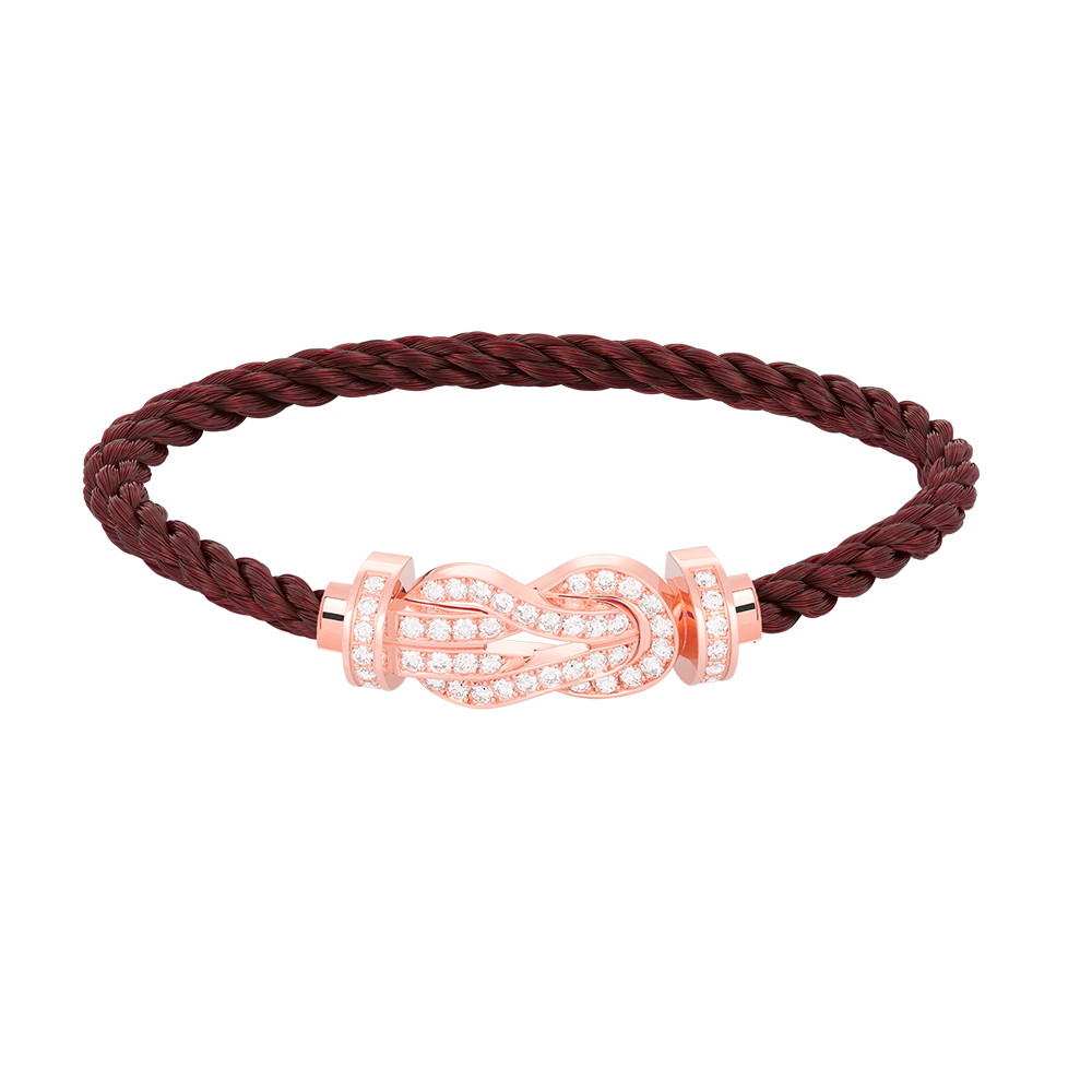 [LuckyStar]Chance großes Armband mit 8-stelliger Schnalle und Diamanten in Roségold