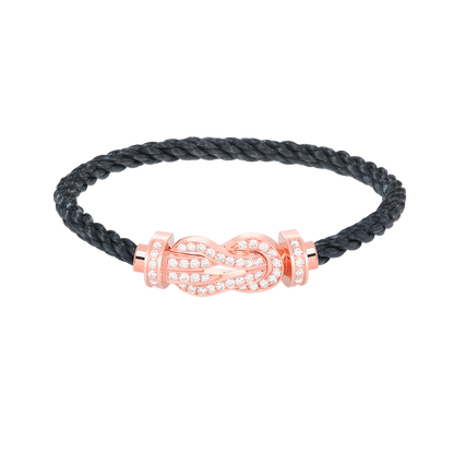 [LuckyStar]Chance großes Armband mit 8-stelliger Schnalle und Diamanten in Roségold
