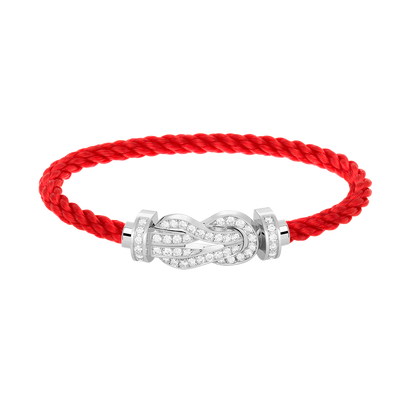 [LuckyStar]CHANCE GROßES 8-FACH-ARMBAND MIT VOLLMUNDDIAMANTEN, SILBER
