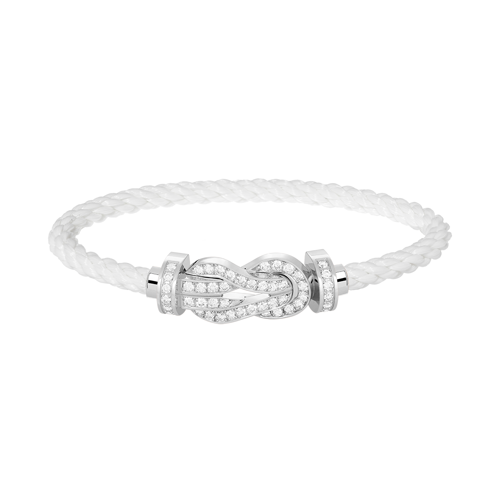 [LuckyStar]CHANCE GROßES 8-FACH-ARMBAND MIT VOLLMUNDDIAMANTEN, SILBER