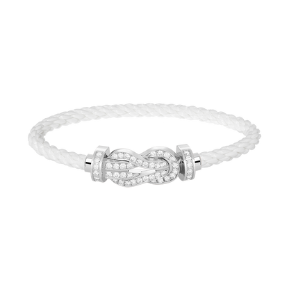 [LuckyStar]CHANCE GROßES 8-FACH-ARMBAND MIT VOLLMUNDDIAMANTEN, SILBER