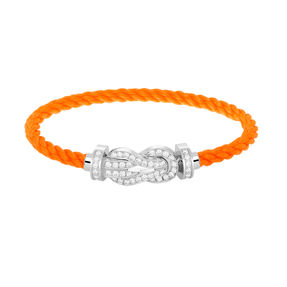 [LuckyStar]CHANCE GROßES 8-FACH-ARMBAND MIT VOLLMUNDDIAMANTEN, SILBER
