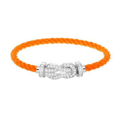 [LuckyStar]CHANCE GROßES 8-FACH-ARMBAND MIT VOLLMUNDDIAMANTEN, SILBER