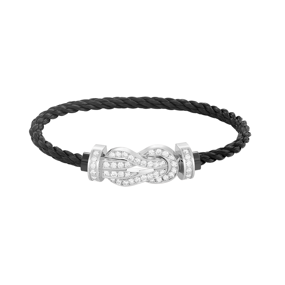 [LuckyStar]CHANCE GROßES 8-FACH-ARMBAND MIT VOLLMUNDDIAMANTEN, SILBER