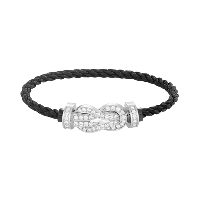 [LuckyStar]CHANCE GROßES 8-FACH-ARMBAND MIT VOLLMUNDDIAMANTEN, SILBER