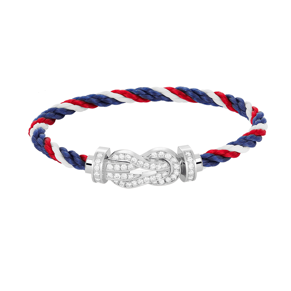 [LuckyStar]CHANCE GROßES 8-FACH-ARMBAND MIT VOLLMUNDDIAMANTEN, SILBER