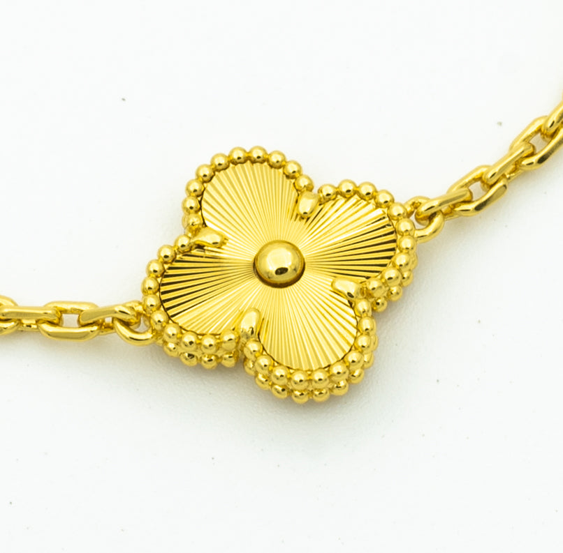 [LuckyStar]KLEE-ARMBAND 5 MOTIVE GOLD DIAMANT 