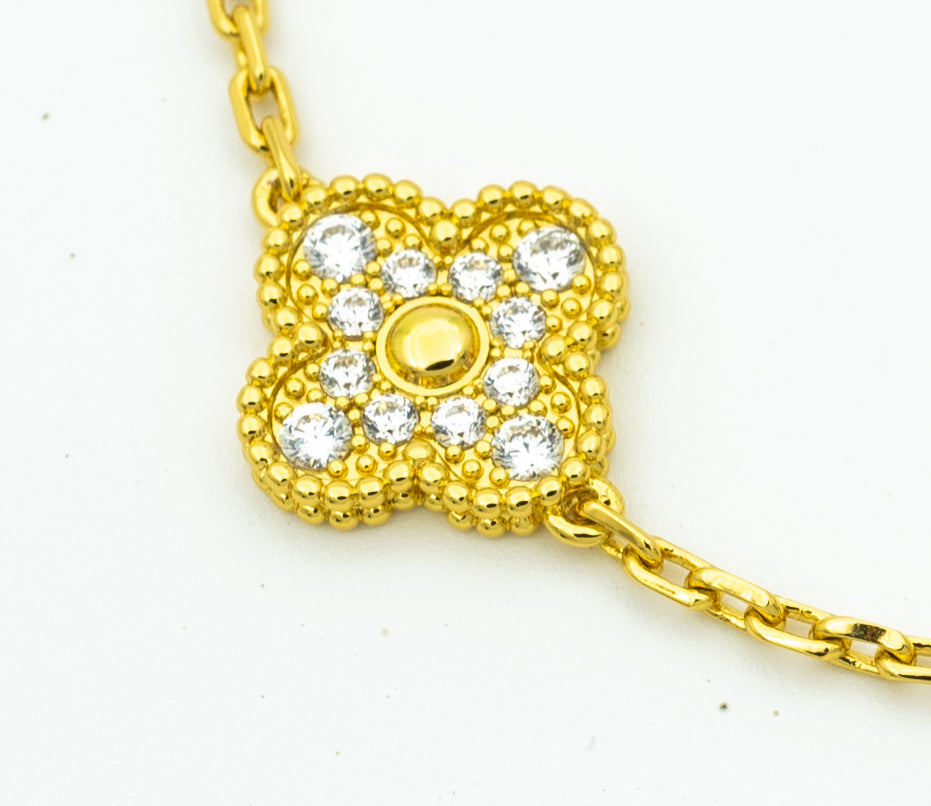 [LuckyStar]KLEE-ARMBAND 5 MOTIVE GOLD DIAMANT 