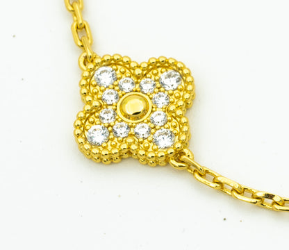 [LuckyStar]KLEE-ARMBAND 5 MOTIVE GOLD DIAMANT 