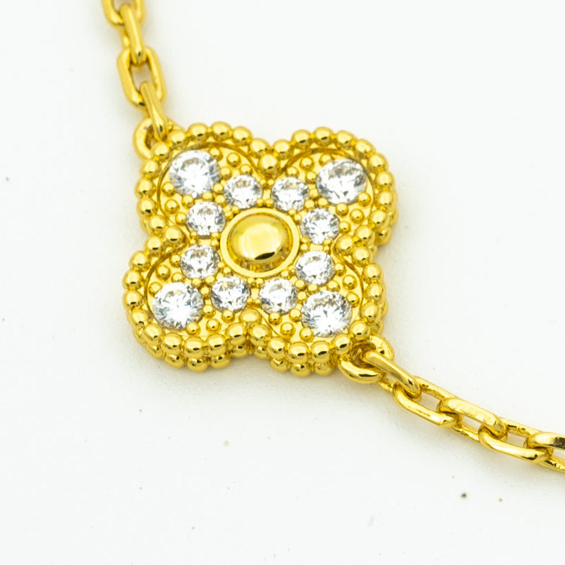 [LuckyStar]KLEE-ARMBAND 5 MOTIVE GOLD DIAMANT 