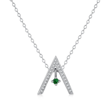 [LuckyStar]Sparkling "A" Shape Necklace