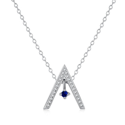 [LuckyStar]Sparkling "A" Shape Necklace