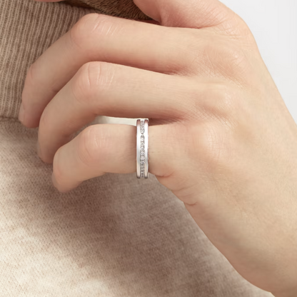 [LuckyStar]ZERO 1 EINBAND-RING MIT DIAMANTEN AUF DEM SPIRALRING