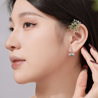 [LuckyStar]Exquisite Earrings With Heart-Shaped Bow Design
