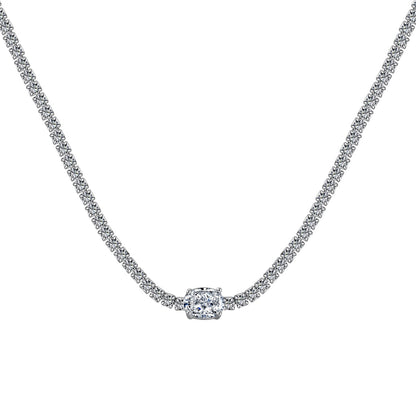 [LuckyStar]1.0 Carat Shining Oval Cut Necklace