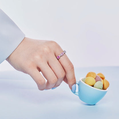 [LuckyStar]Unique Colorful Emerald Cut Party Ring