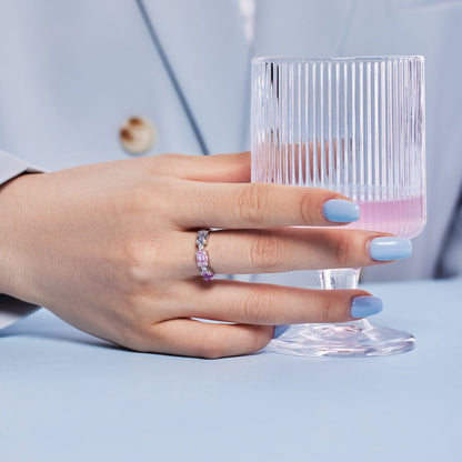 [LuckyStar]Unique Colorful Emerald Cut Party Ring