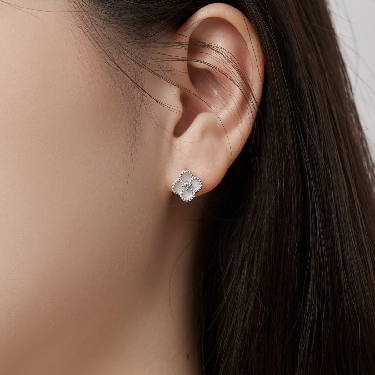 [LuckyStar]Four-Leaf Clover Flower Shape Exquisite Earrings