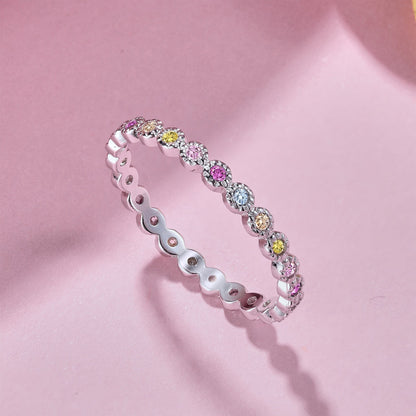 [LuckyStar]Radiant Sparkling Round Cut Daily Ring